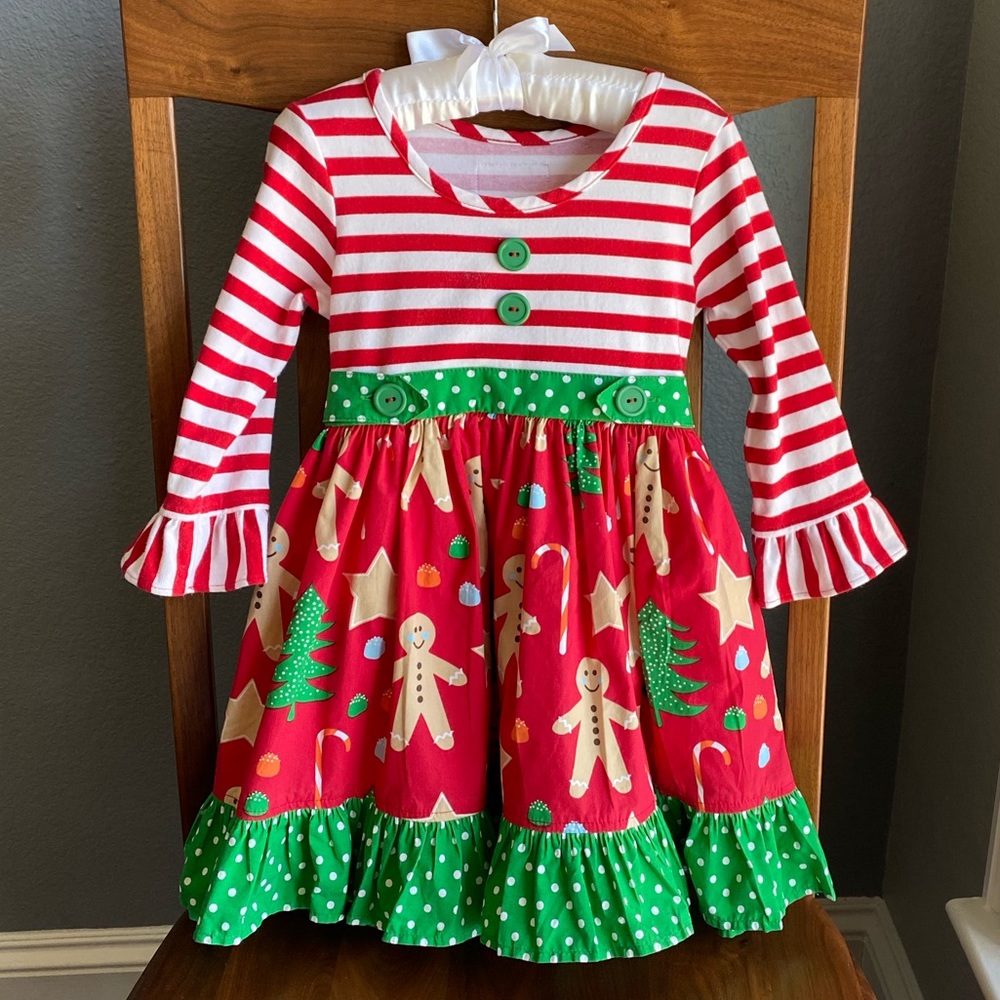Eleanor Rose Christmas Dress, Size 2